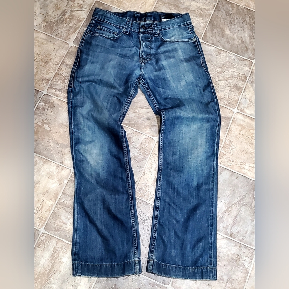 WILLIAM RAST BOOTCUT Button Fly denim jeans 100% cotton Premium Denim De…